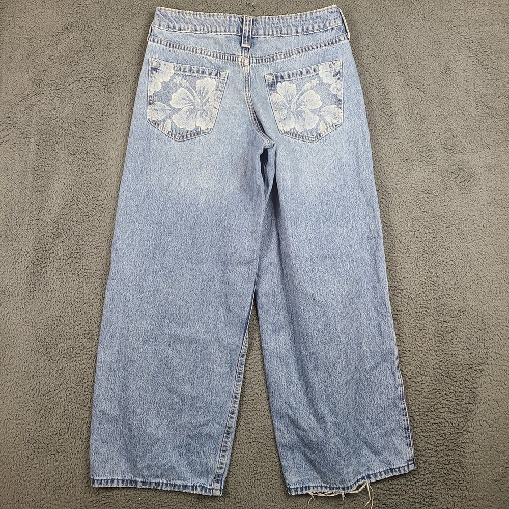 Hollister Light Blue Wide Leg Jeans - Picture 4 of 11